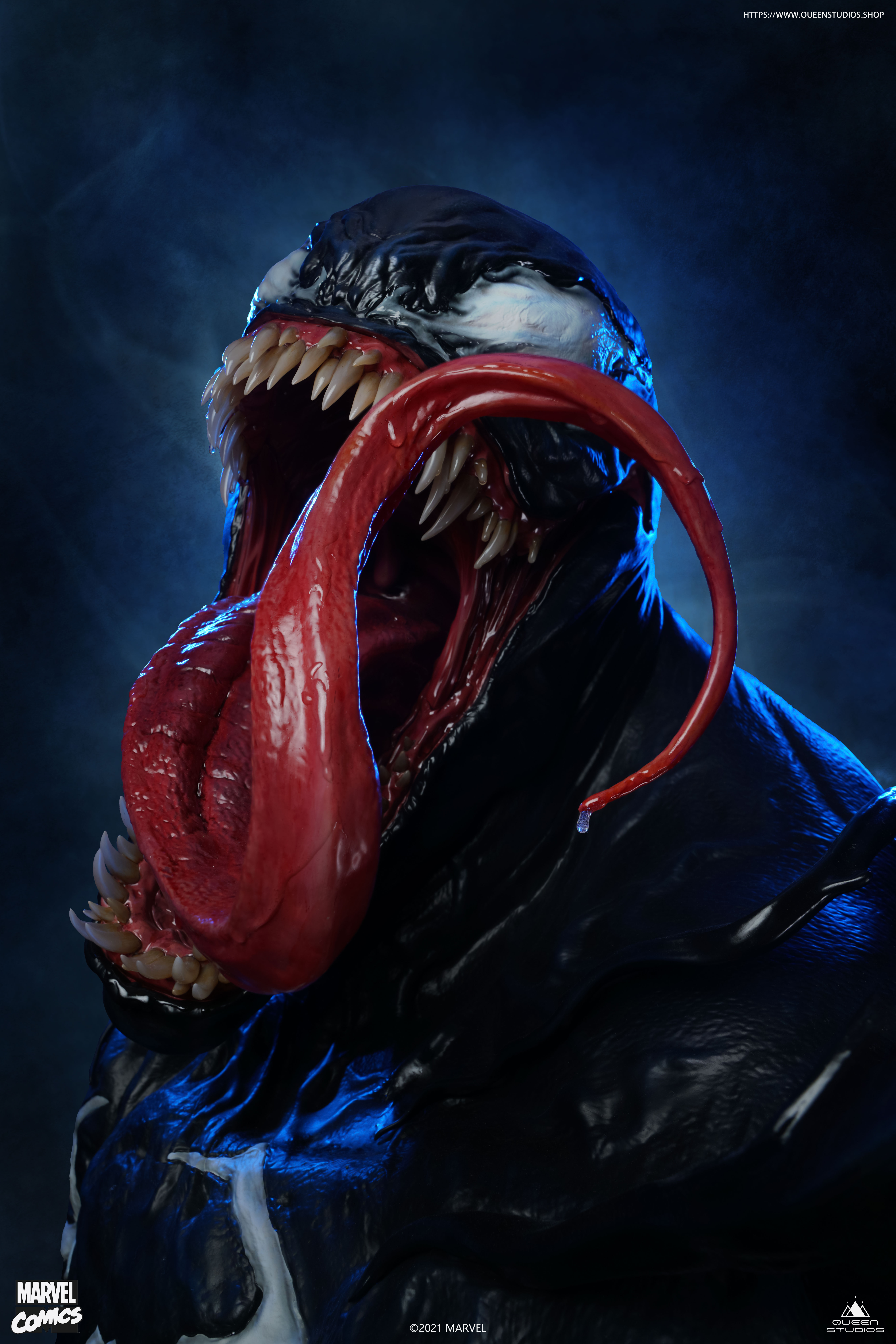 Marvel Comics Venom Life-Size Bust By Queen Studios