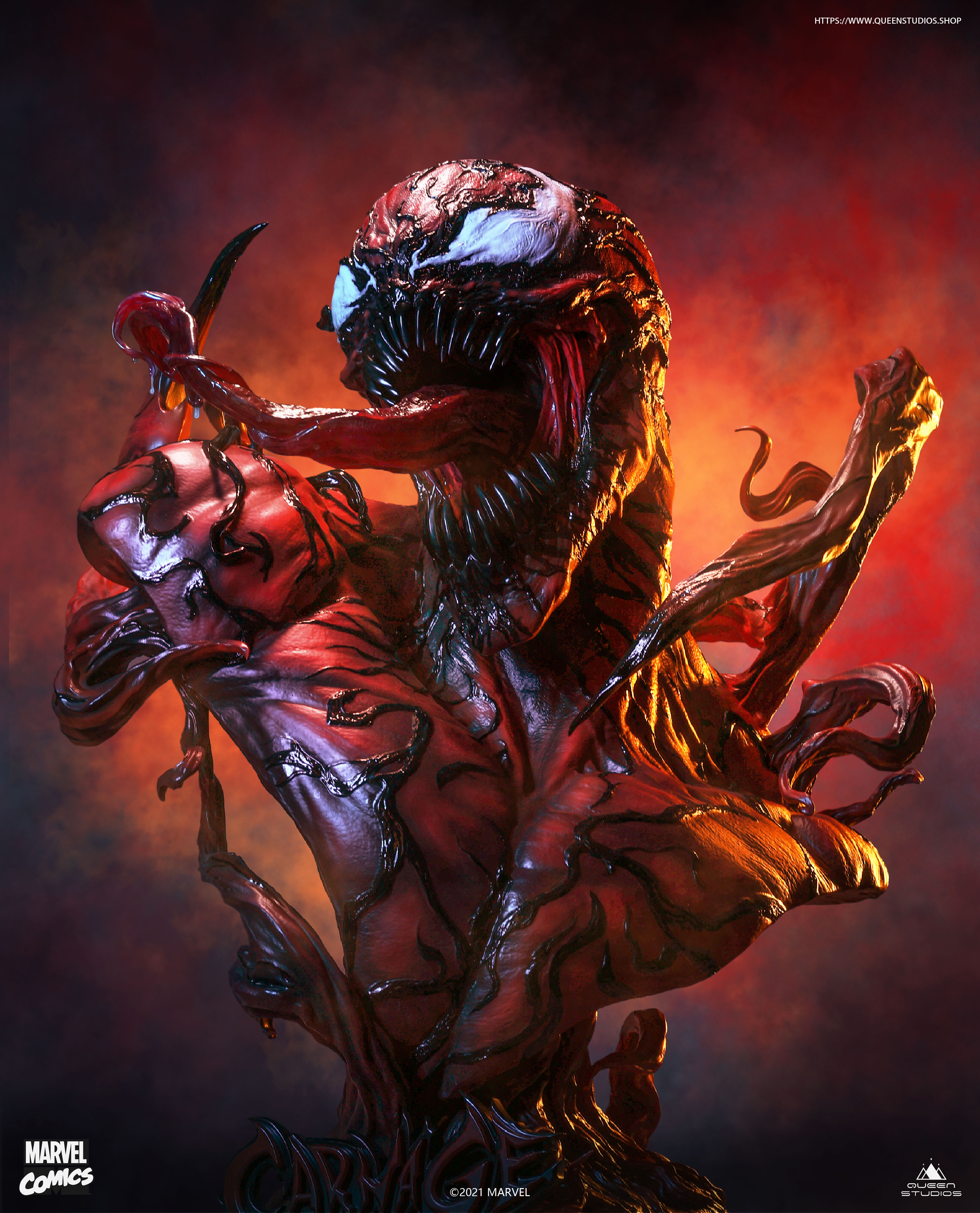 Queen Studios Carnage Life-Size Bust