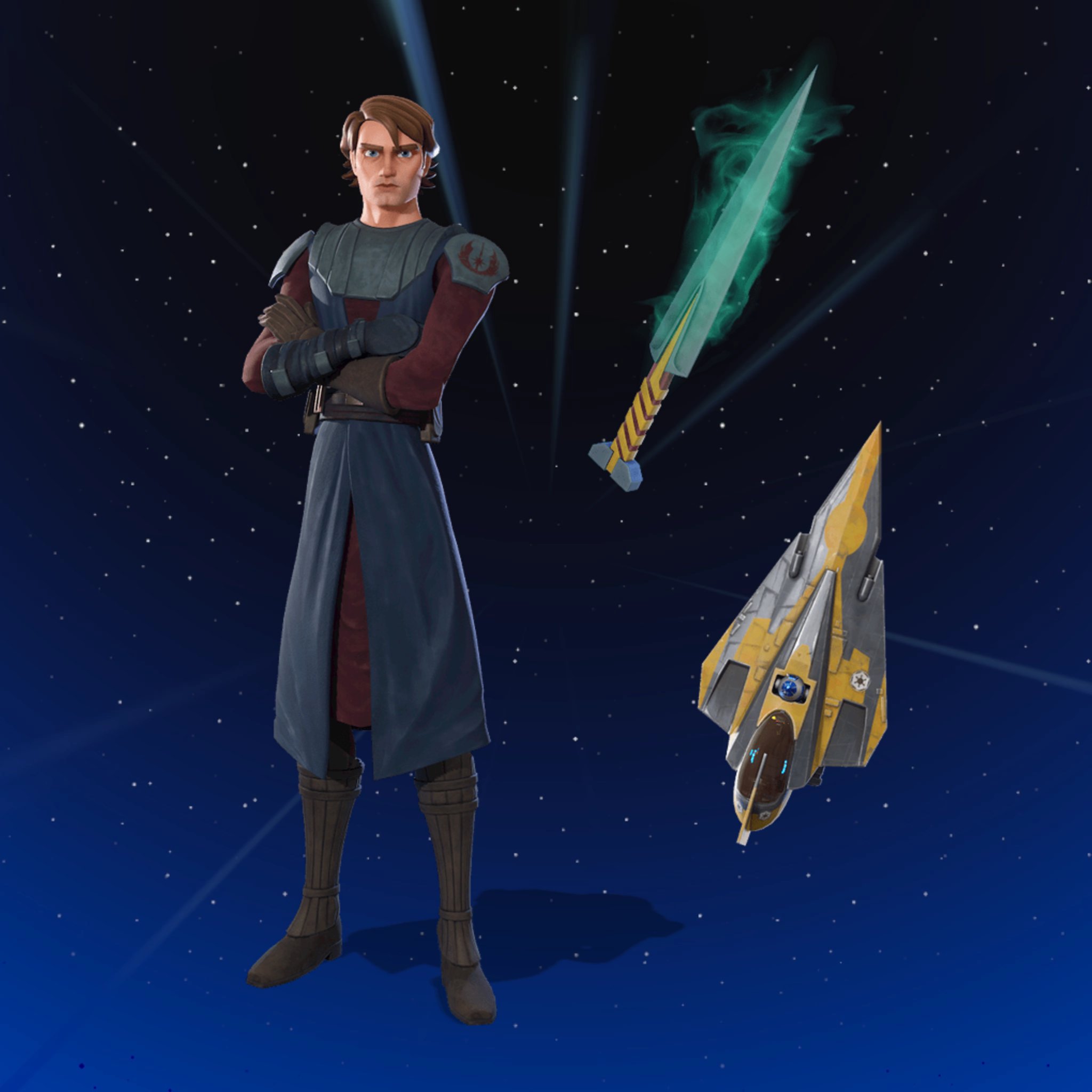 Fortnite x Star Wars: New Anakin Skywalker and Ahsoka Tano Skins From The Clone Wars Revealed!