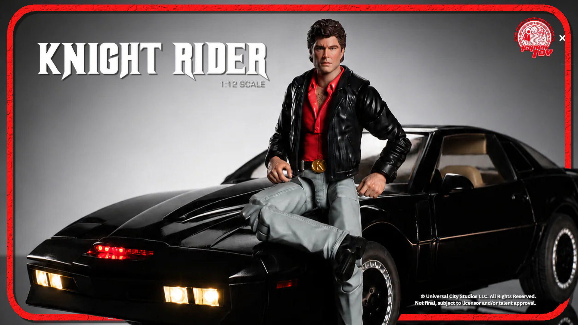 Knight Rider: New Michael Knight and K.I.T.T 1/12 Scale Set