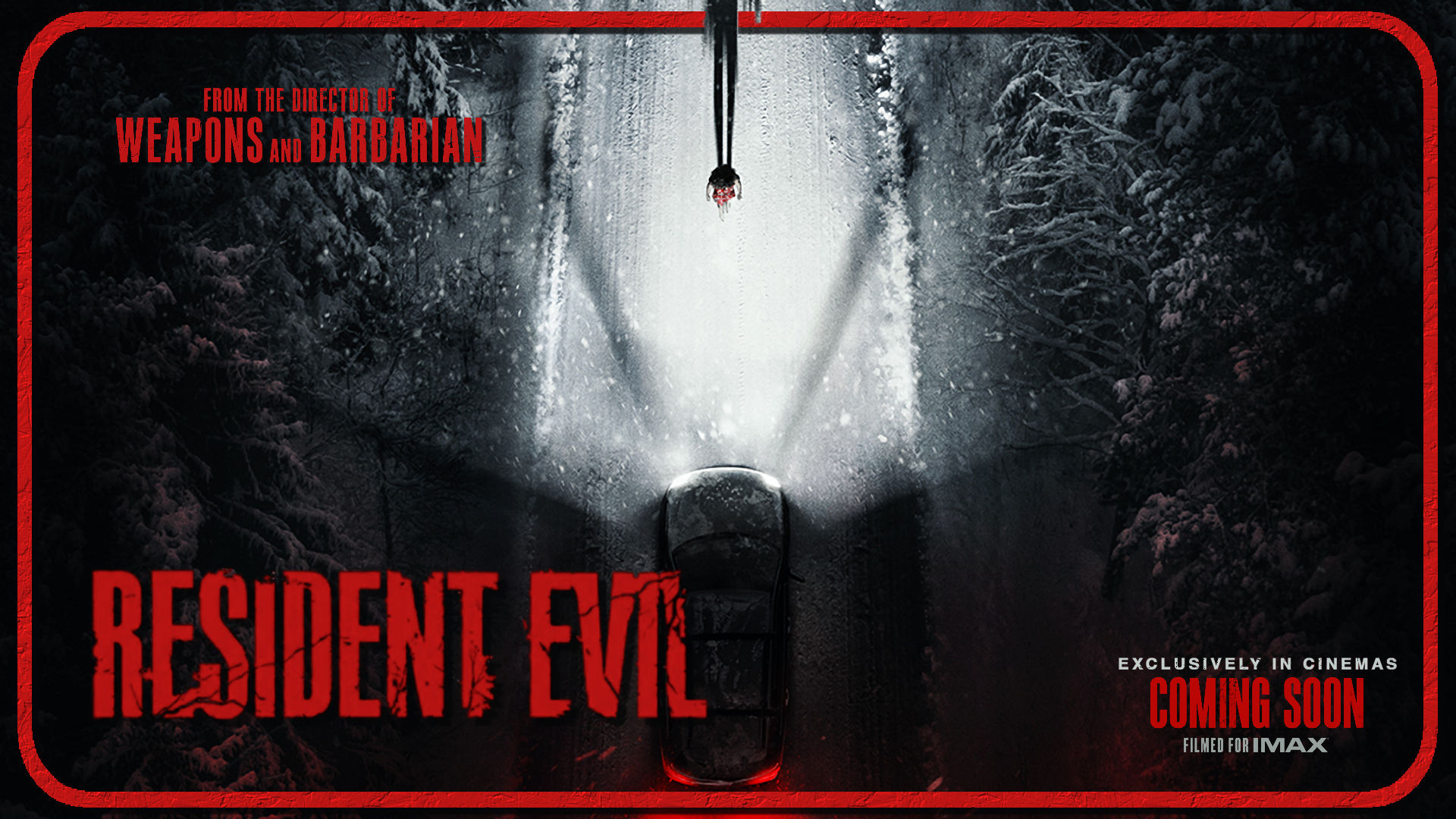 Doom Is Coming Through The Door As The New Poster For Resident Evil Tries To Escape!