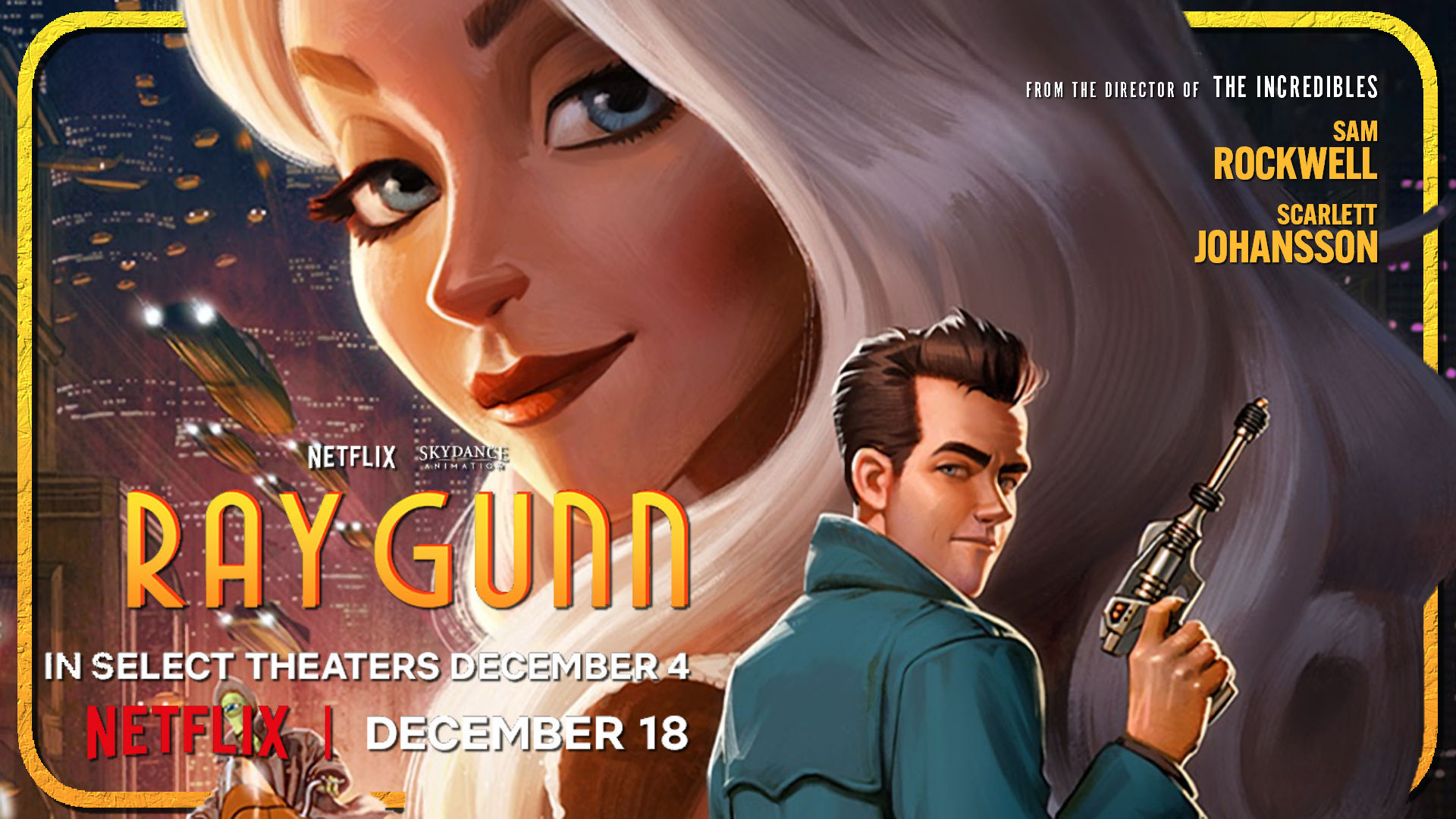 The First Trailer for Brad Bird's Ray Gunn Drops Us Into a Futuristic Noir Mystery