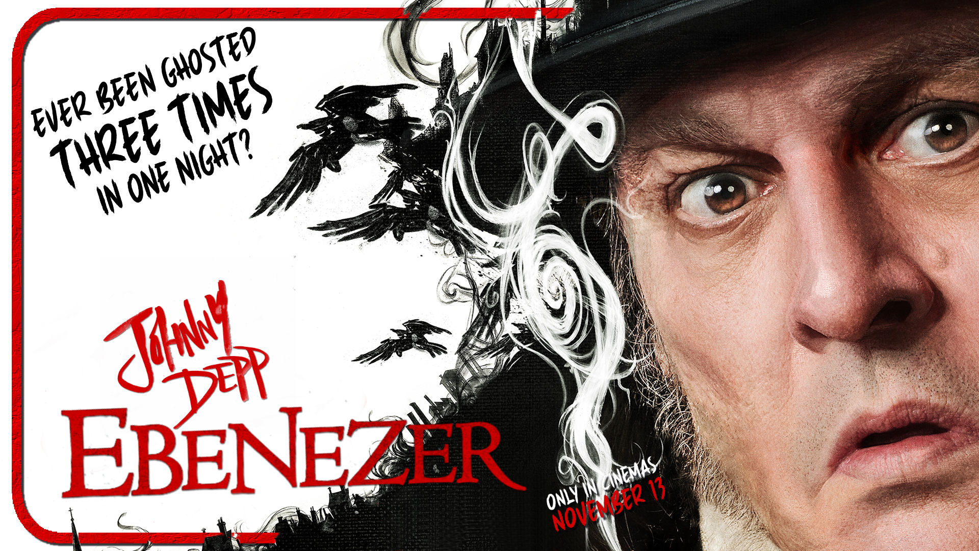 A New Poster for Johnny Depp's Ebenezer Emerges from Dickensian London