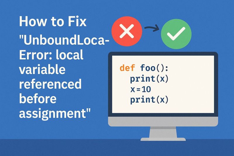 How To Fix Local Variable Referenced Before Assignment Error In Python - Sunset Design Collection - Desktop Quality