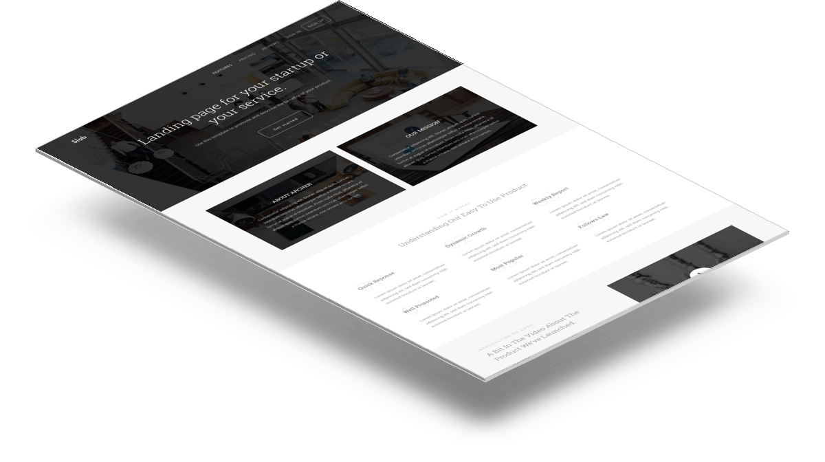 Slab Free HTML Portfolio Template