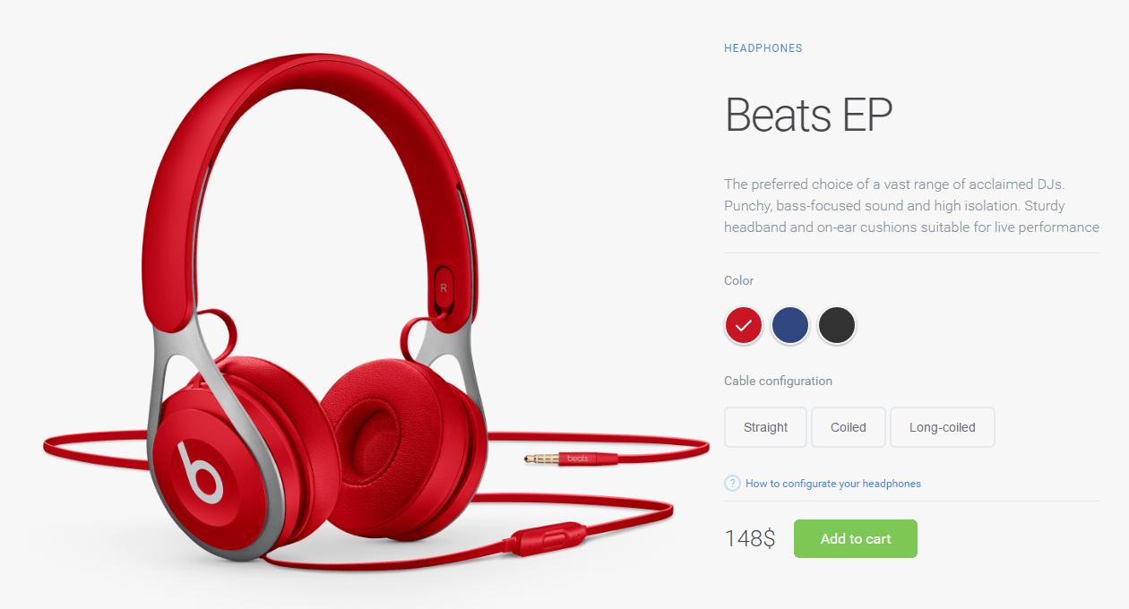 Product Page with Interactive Colors in HTML, CSS3 & jQuery