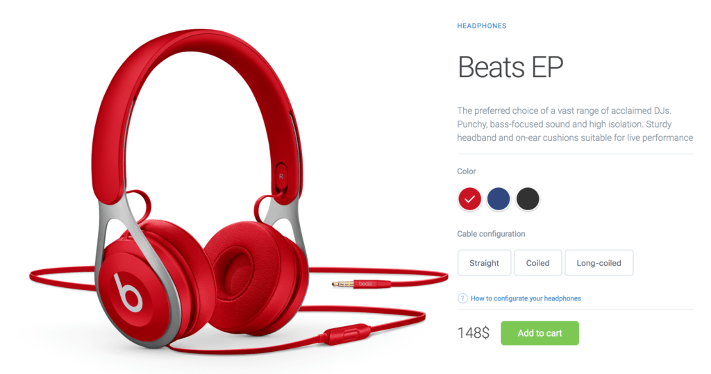 Product Page with Interactive Colors in HTML, CSS3 & jQuery