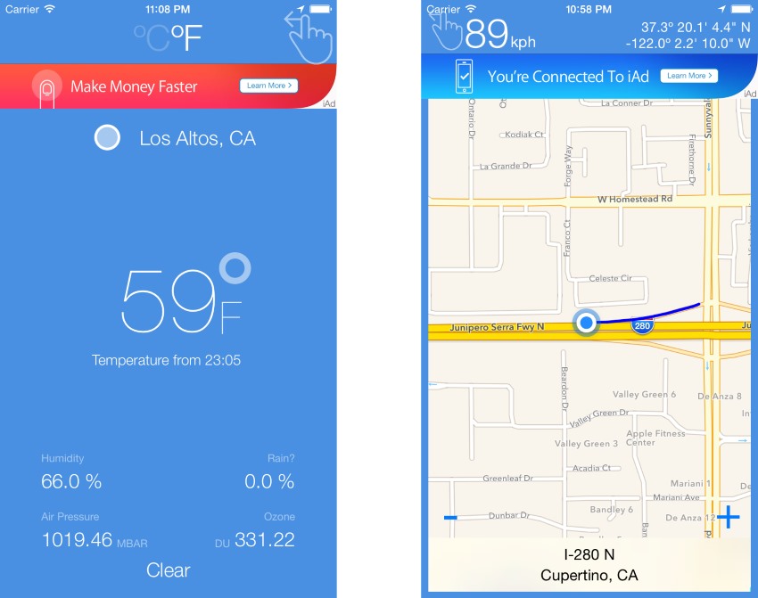 SpeedoMap - iOS 9 Swift 2.0 Project - Universal Build