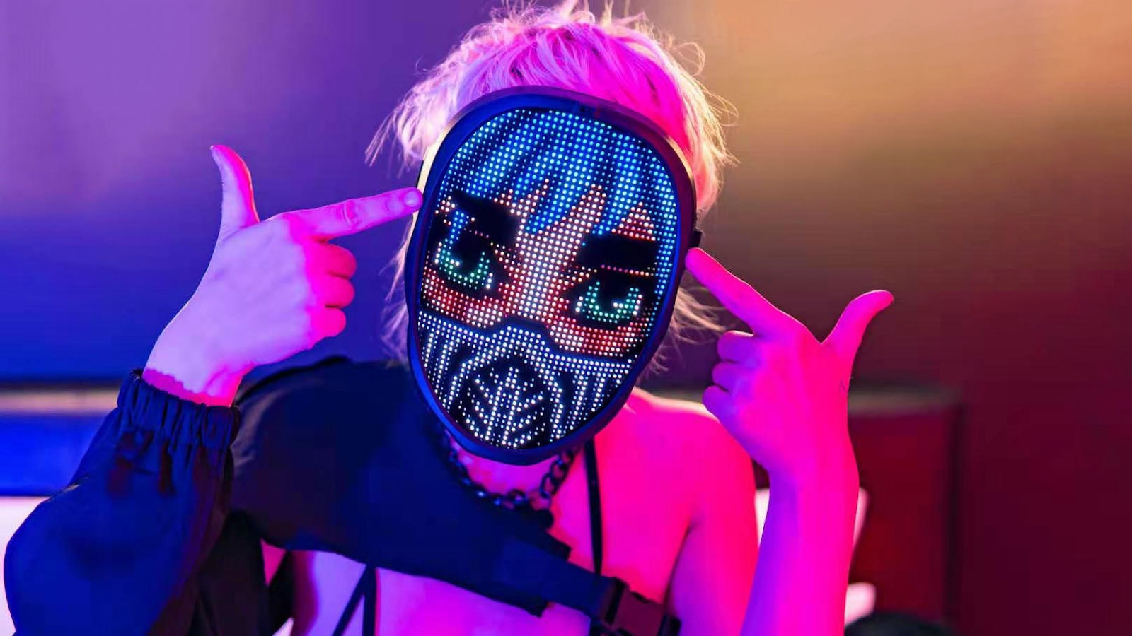 春のコレクション 光るマスク ピンク コスプレ 仮装 マスク イベント blog2.hix05.com