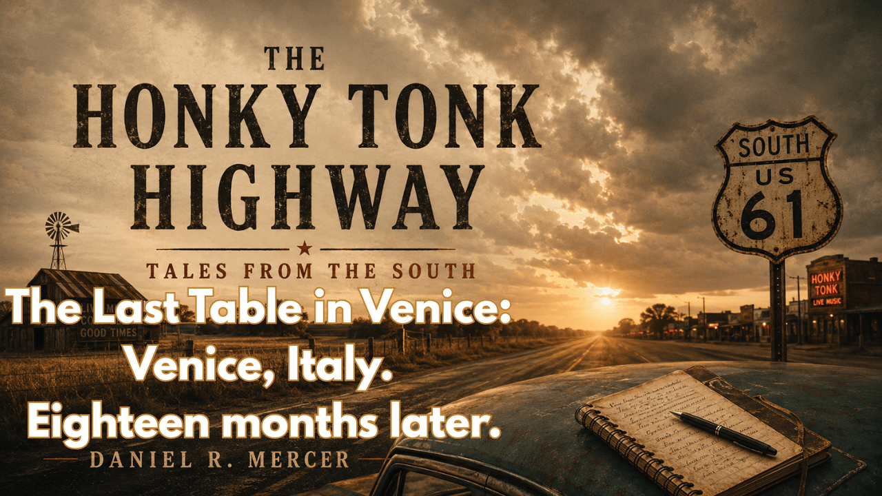The Last Table in Venice: Venice, Italy. Eighteen months later.