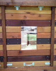 coop chicken walk window henhouse coops door chickens windows roosts thegardencoop seattle thoughts urban diy coup kat touches siding cedar