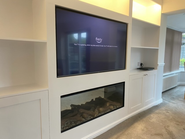 finished media wall
