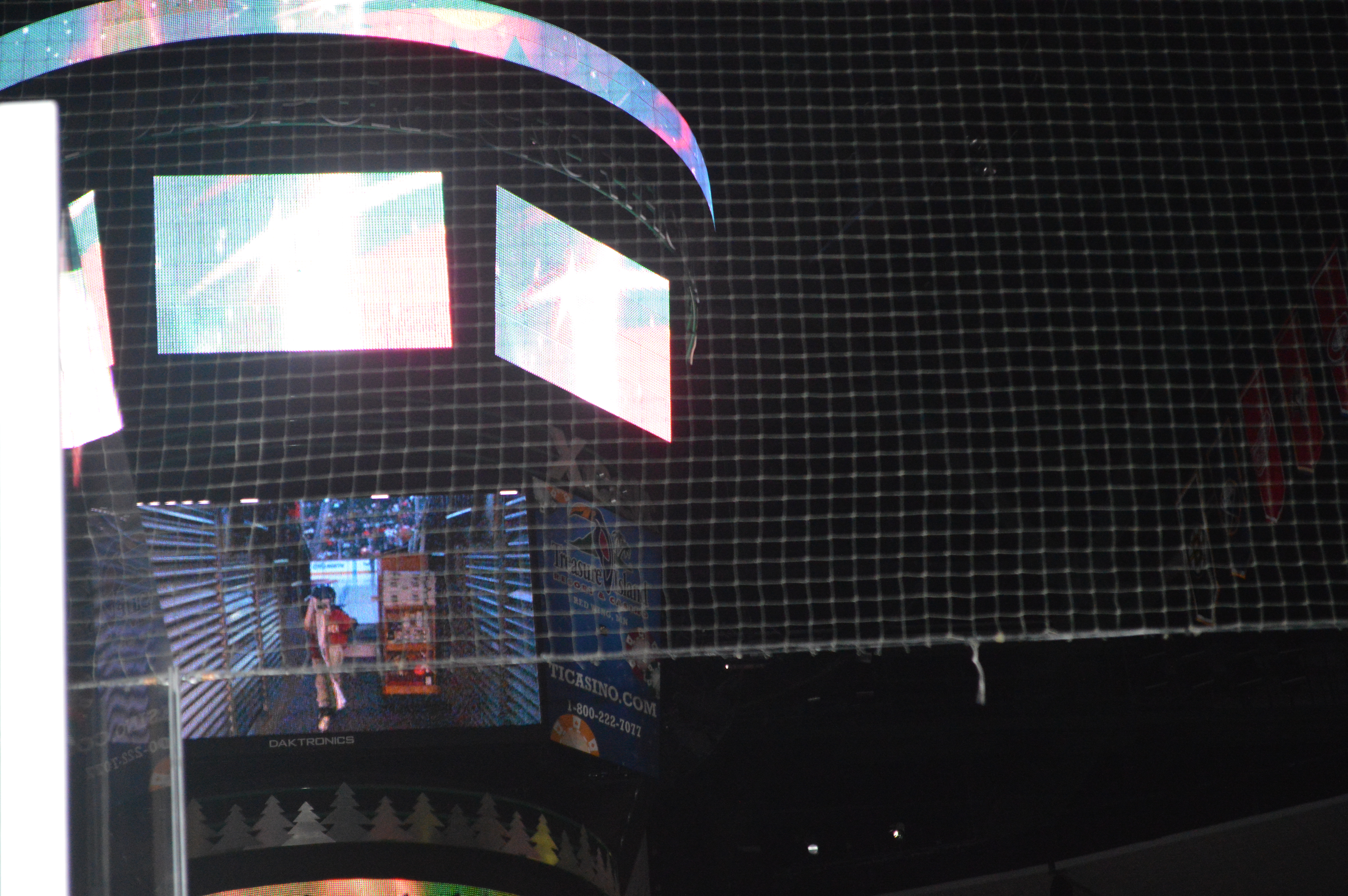 Heading from the locker room to the ice