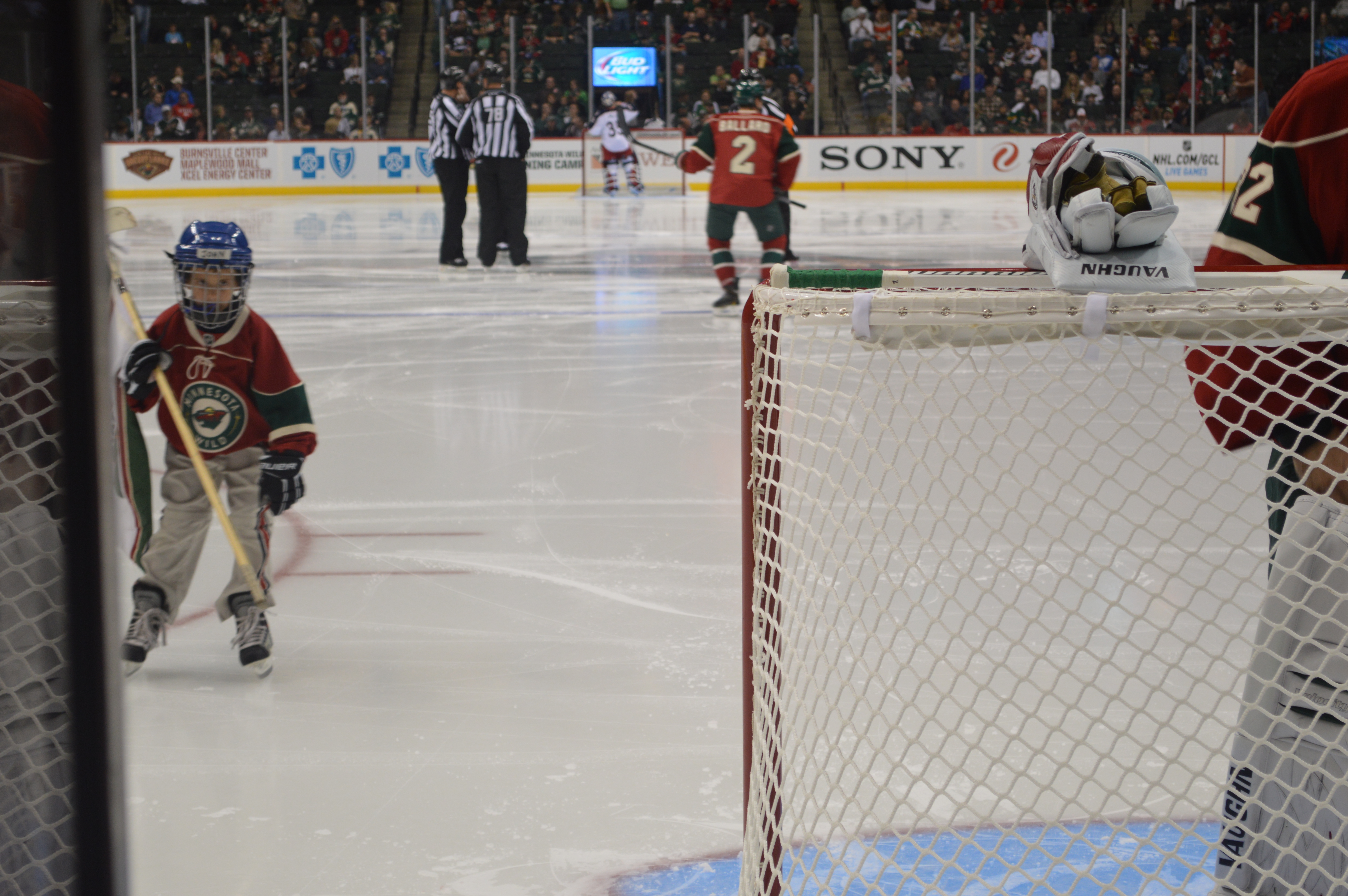 Coming off of the ice!