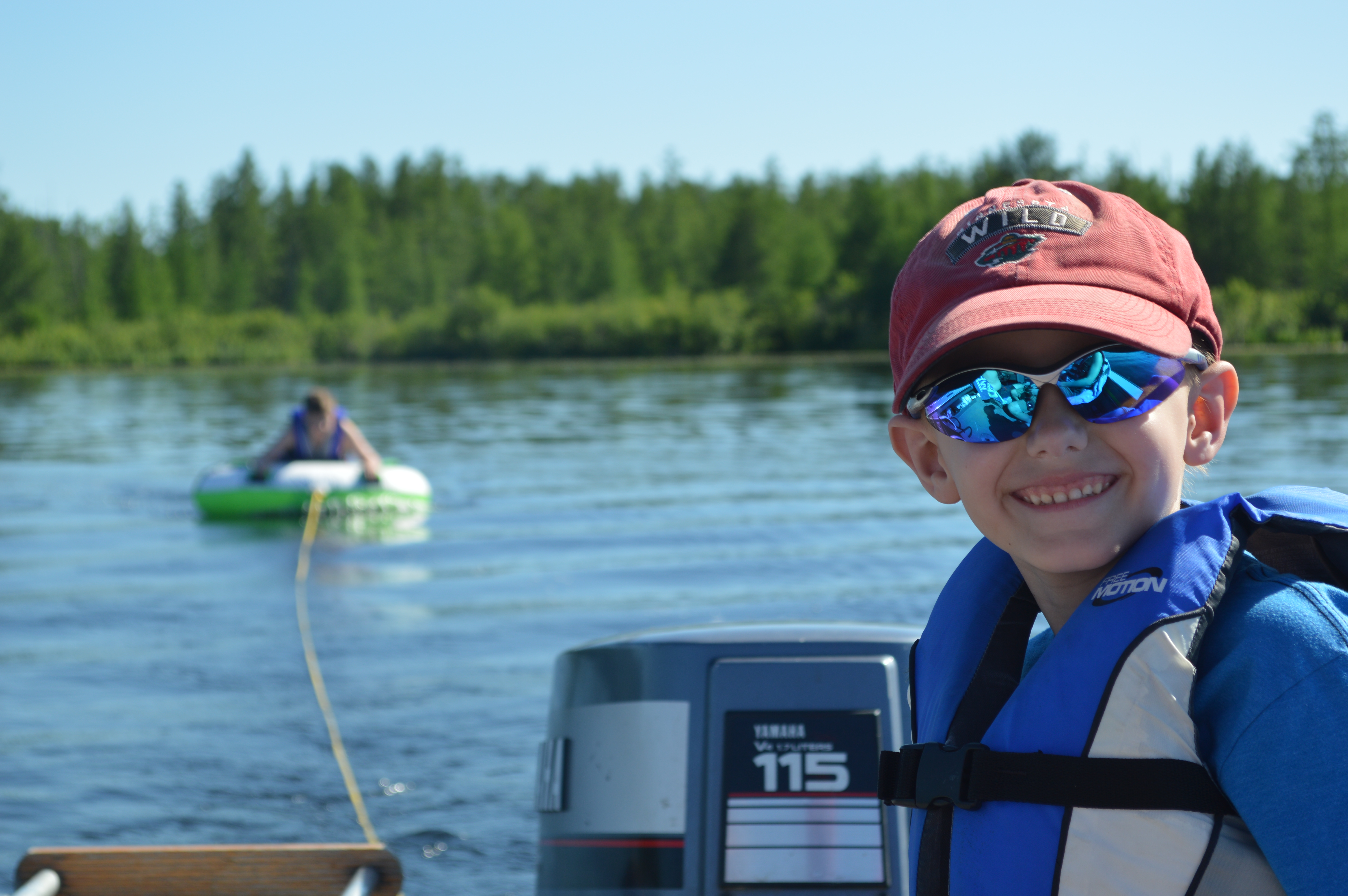 He LOVES the boat!