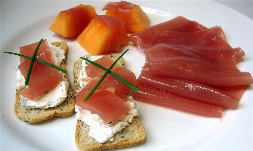 picture Vegan Crudo mock prosciutto crudo