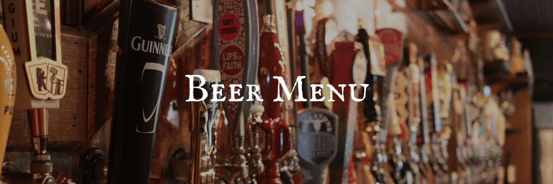 Beer taps at The Ginger Man in Las Colinas Irving Texas