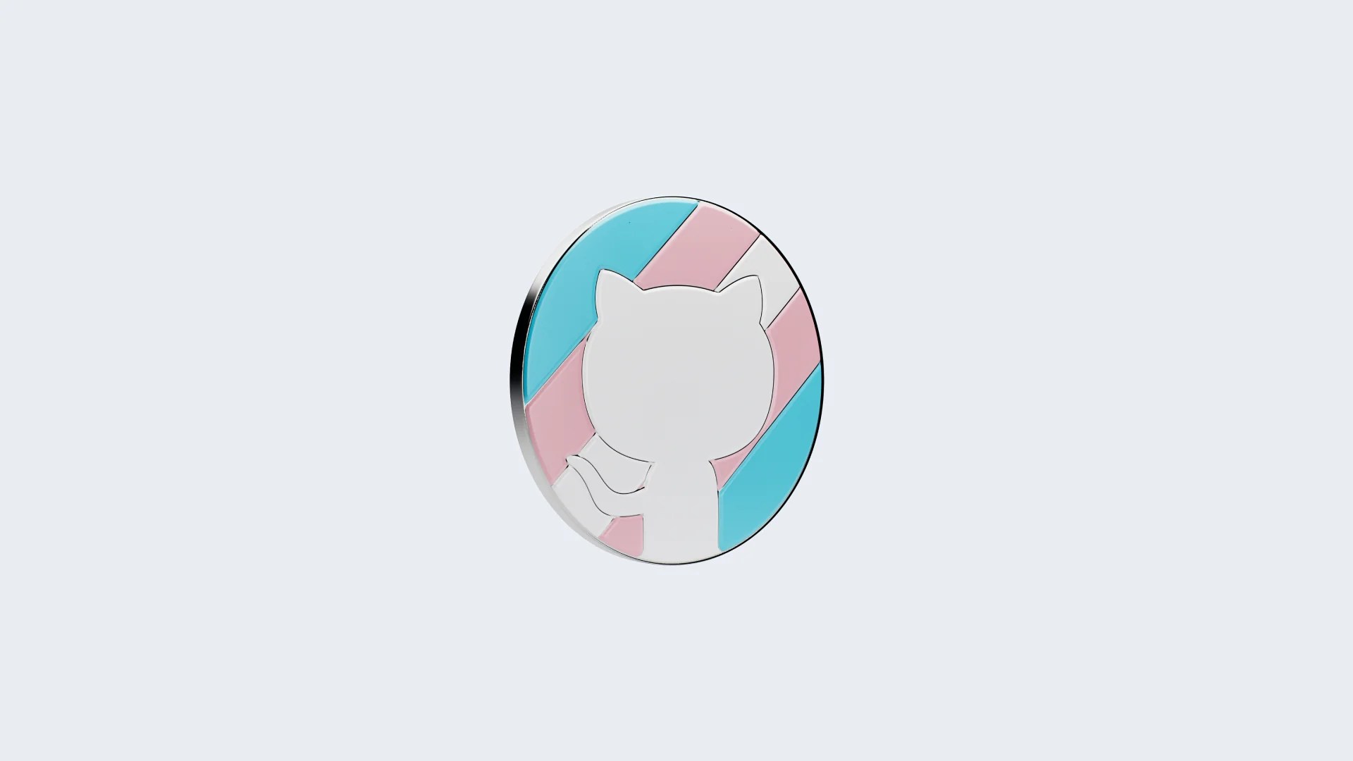 Trans Pride Pin Github Shop