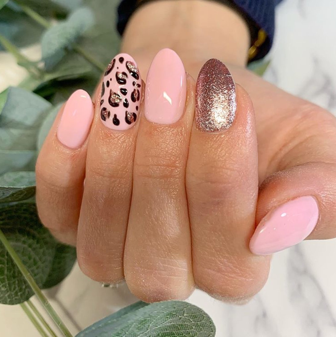 20+ cute leopard print nails for fall