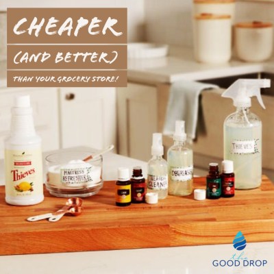 the GoodDrop, the Good Drop, essential oils, Young Living, thieves household cleaner, cheaper and better