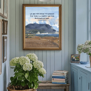 Trials in Marble, Blessings in Sand | Charles Spurgeon Quote | DIGITAL PRINT
