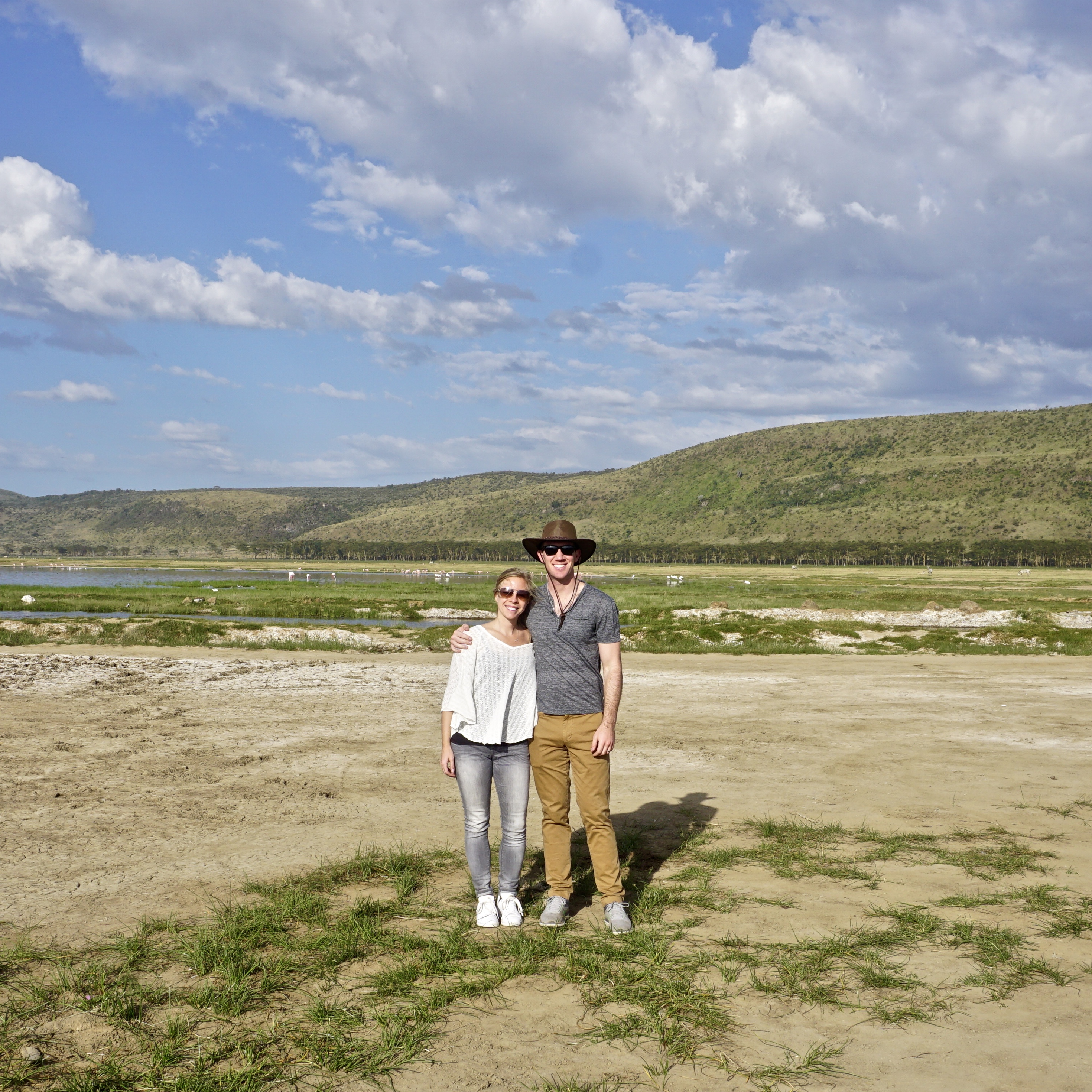 Once we were far from the wildlife, we were able to step out for a few quick pictures.