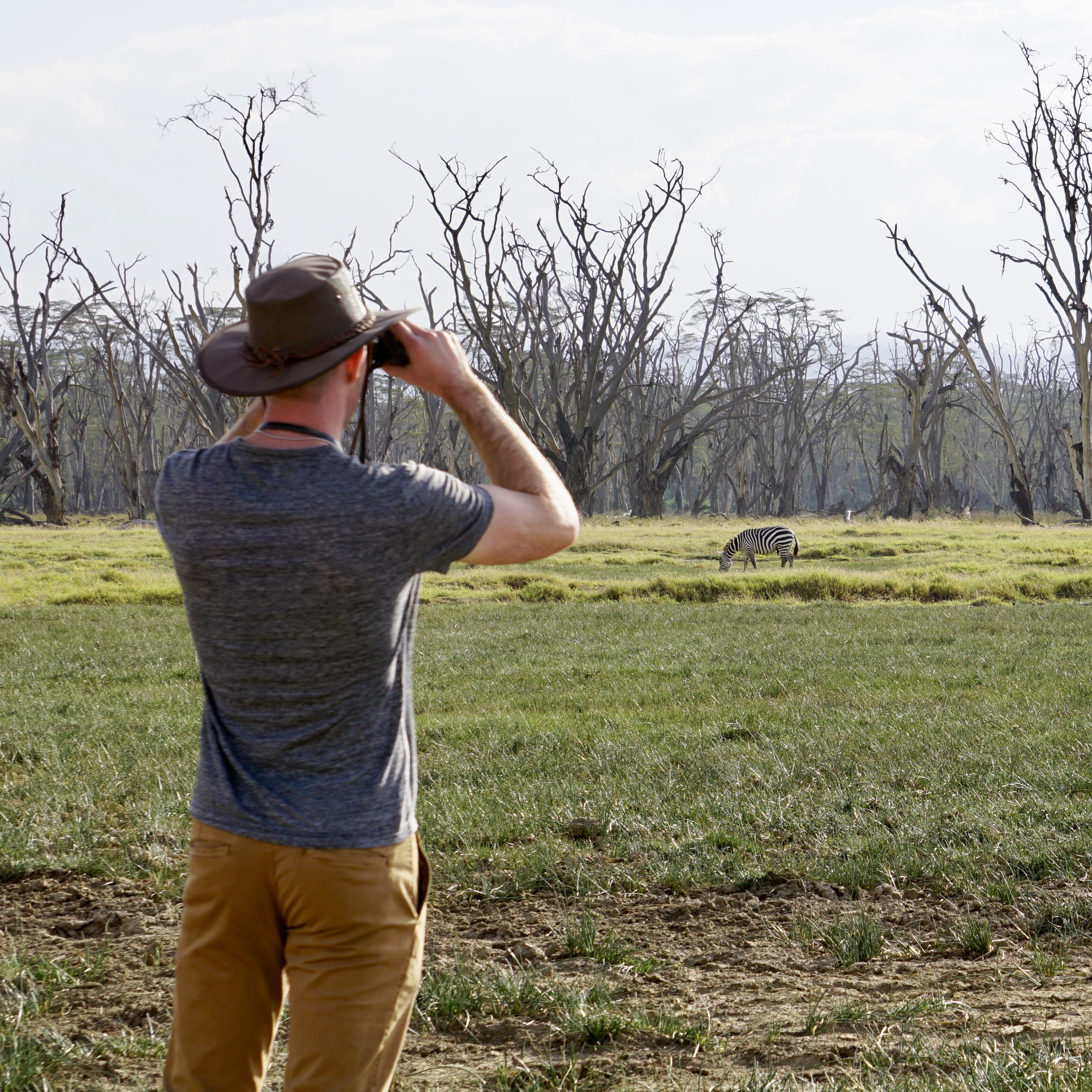 We both loved using the binoculars to get a close up view!