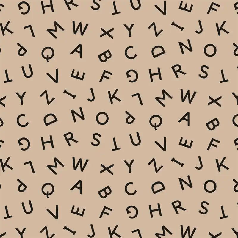 Type Wrapping Paper - Latte