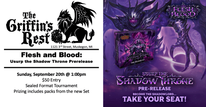 Flesh and Blood Usurp the Shadow Throne Prerelease