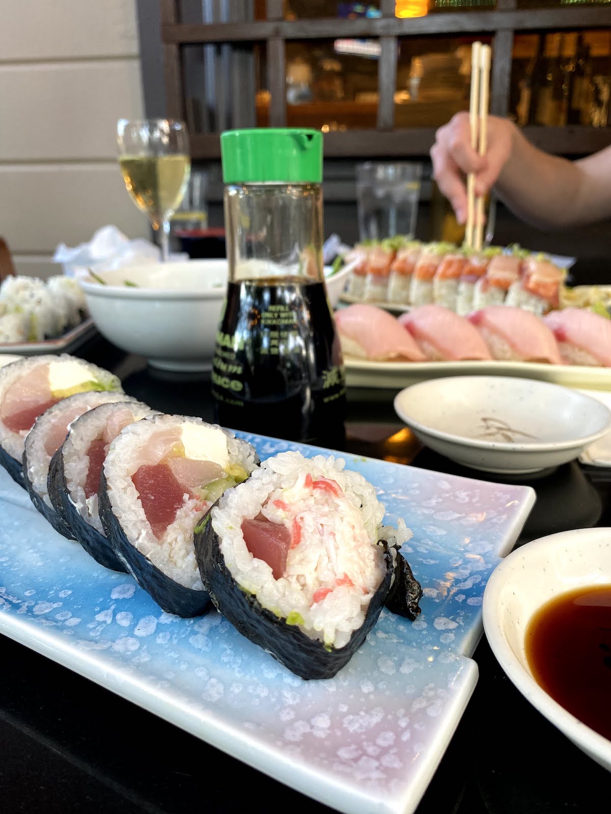 sushi dinner food