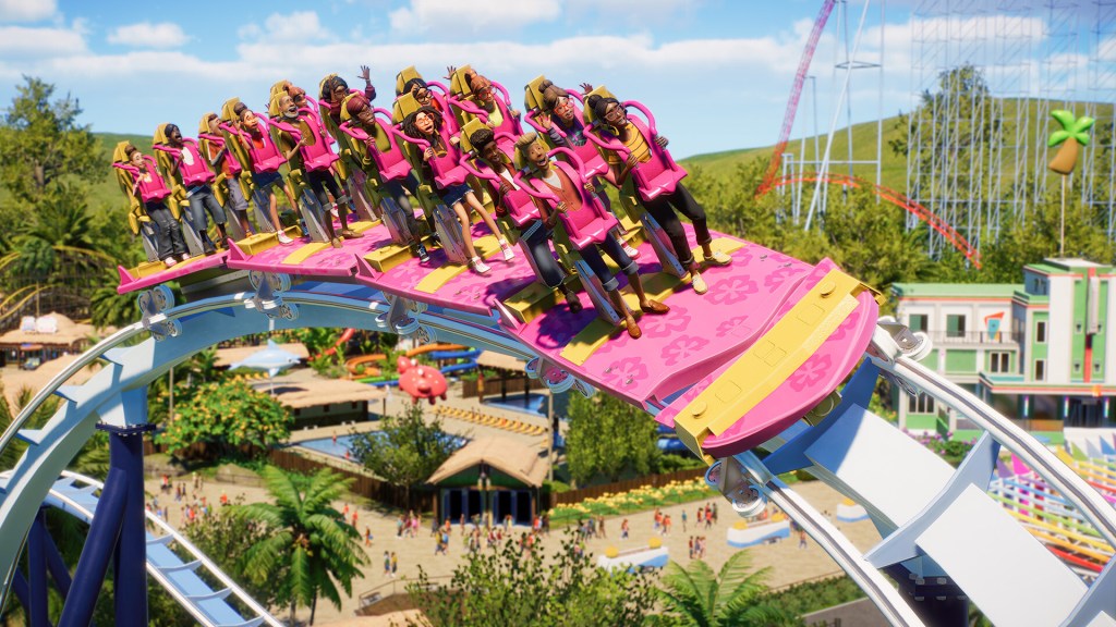 Planet Coaster 2 Surf Coaster Ride