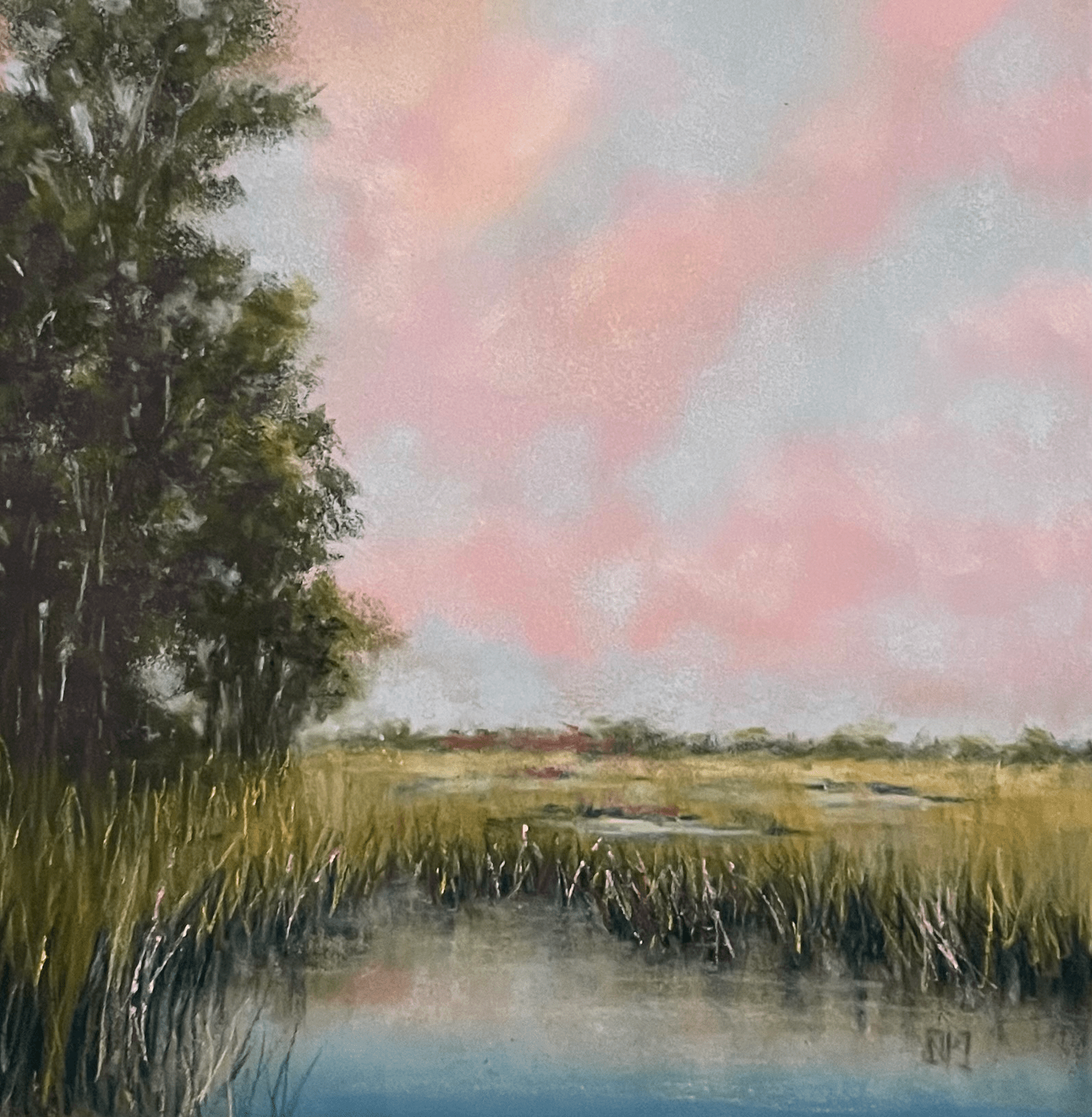 Blush Sky Over Still Waters