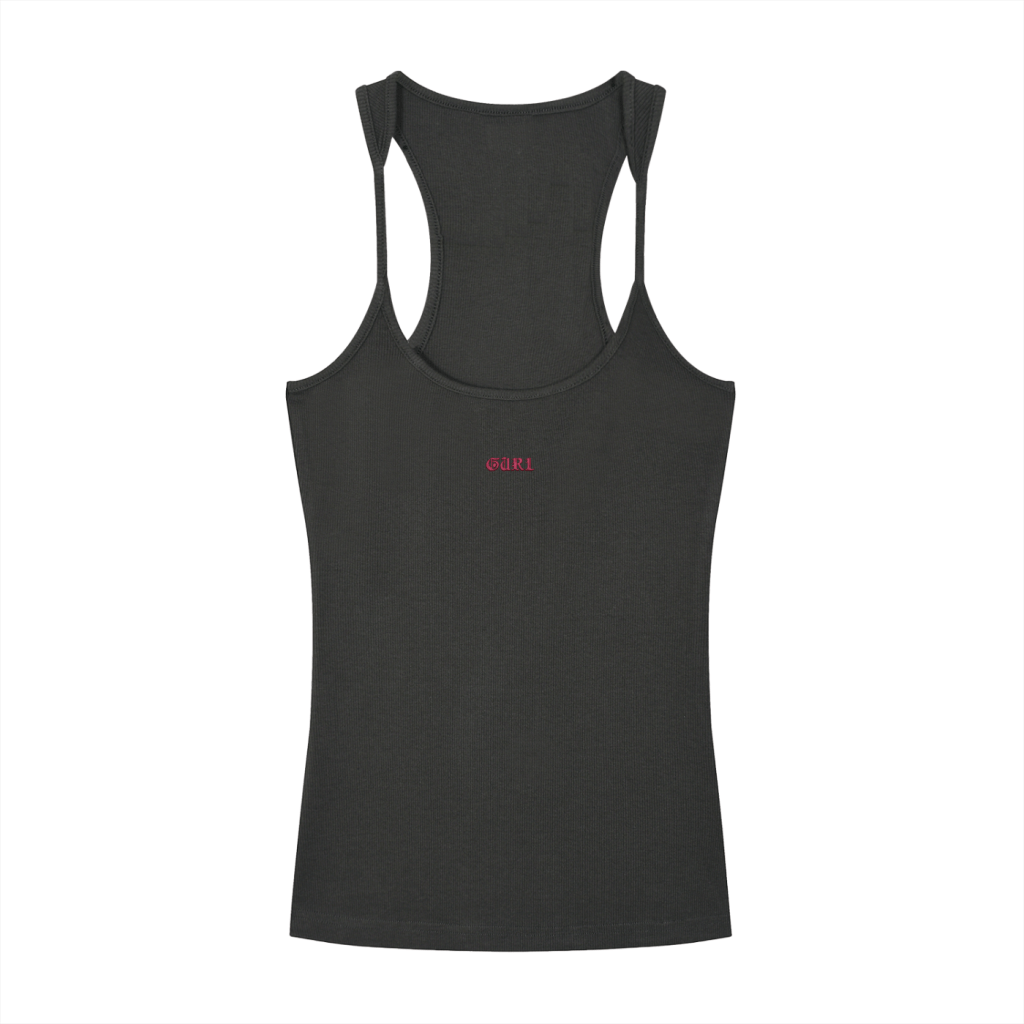 Stamp Ribbed Racerback Tank