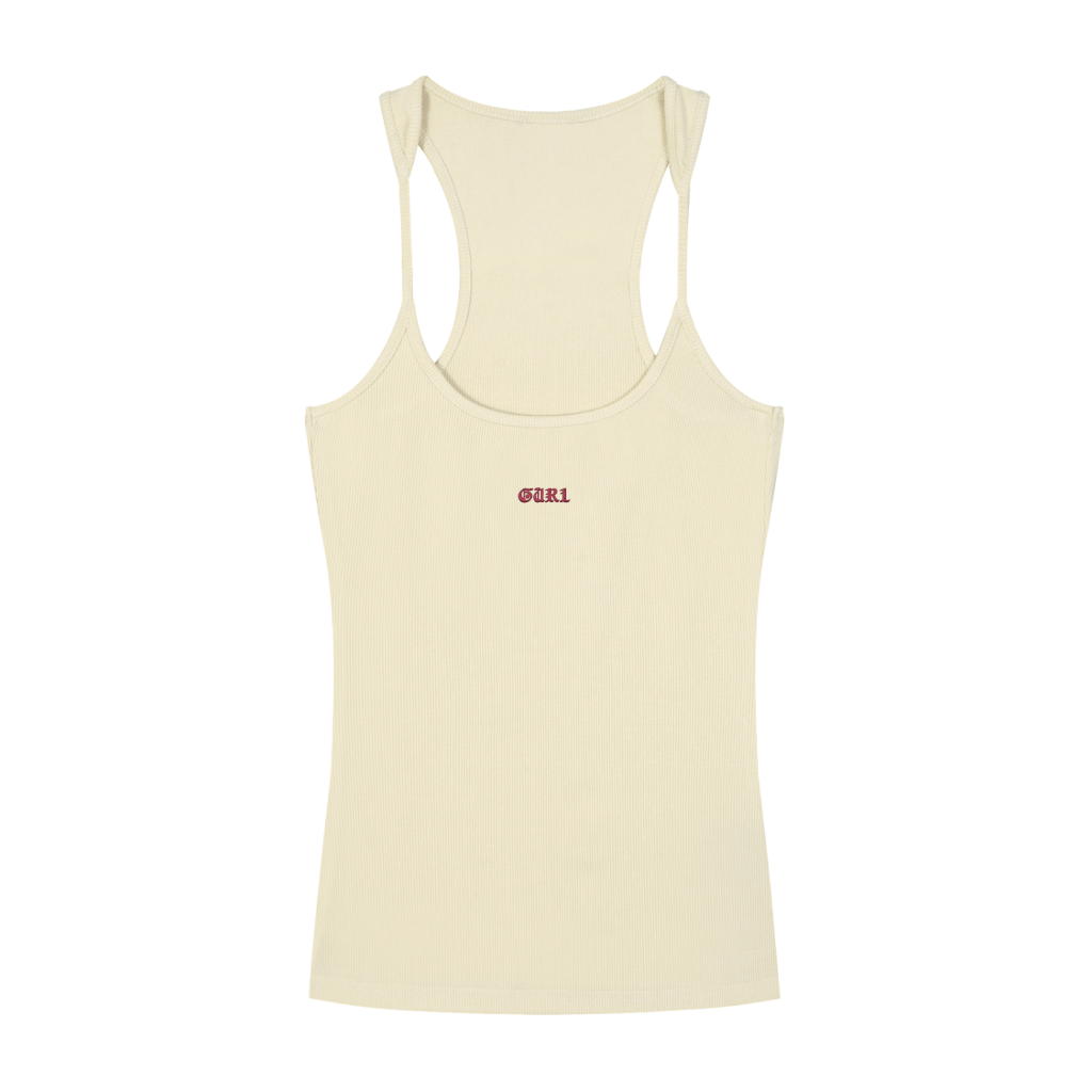 Stamp Ribbed Racerback Tank
