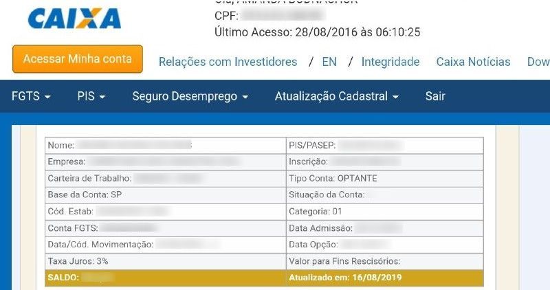 Se você não for nada tecnológico, pode receber o saldo do fgts em casa por carta. Site Da Caixa Esquece Autenticacao E Facilita Consulta De Fgts E Pis De Terceiros