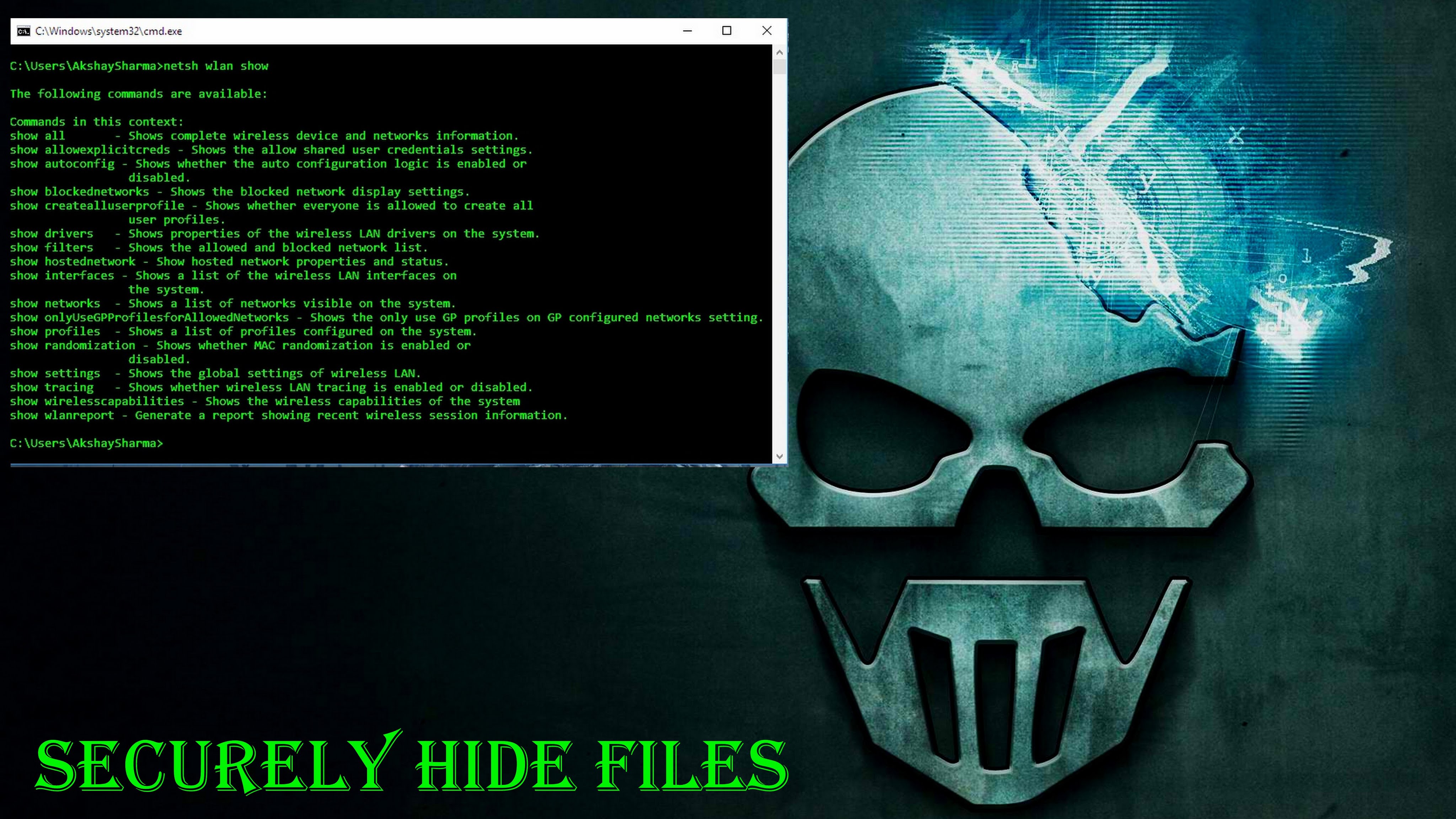 How to SuperHide your private/secret files using cmd 