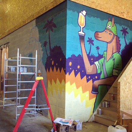 Alphabet Brewing Co. Mural