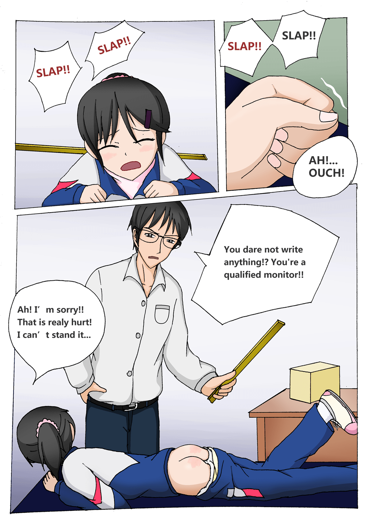 Handprints Spanking Art & Stories Page Spanking Art of sccssc123