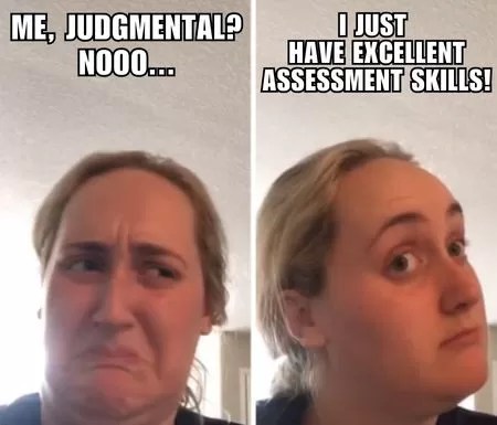 Photo of kombucha girl with a disgusted look on her face next to a photo of her looking like she may like it instead. 