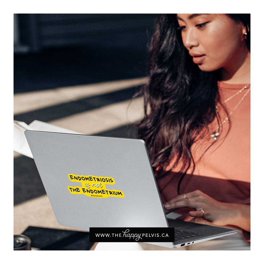 Endometriosis awareness sticker