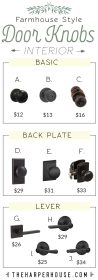 door interior knobs farmhouse doors modern styles hardware handles knob theharperhouse front affordable interiors fixer upper decor styling kitchen bathroom