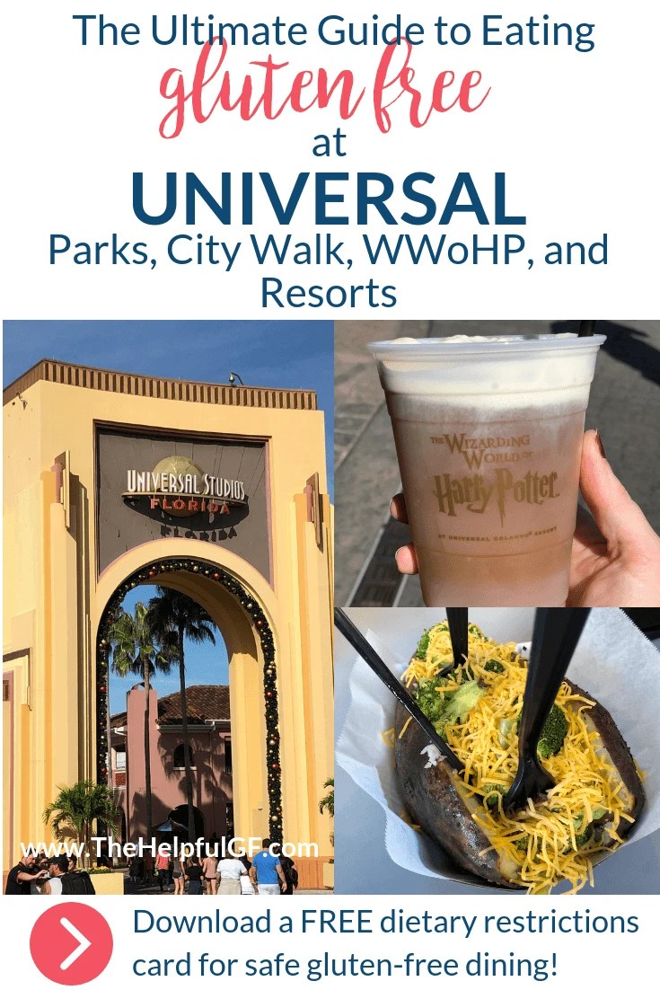 gluten free dining at universal studios the ultimate guide 2022 the helpful gf