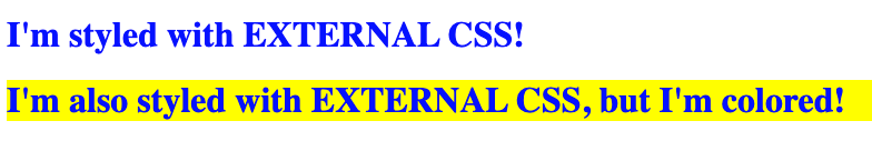 adding external css to html