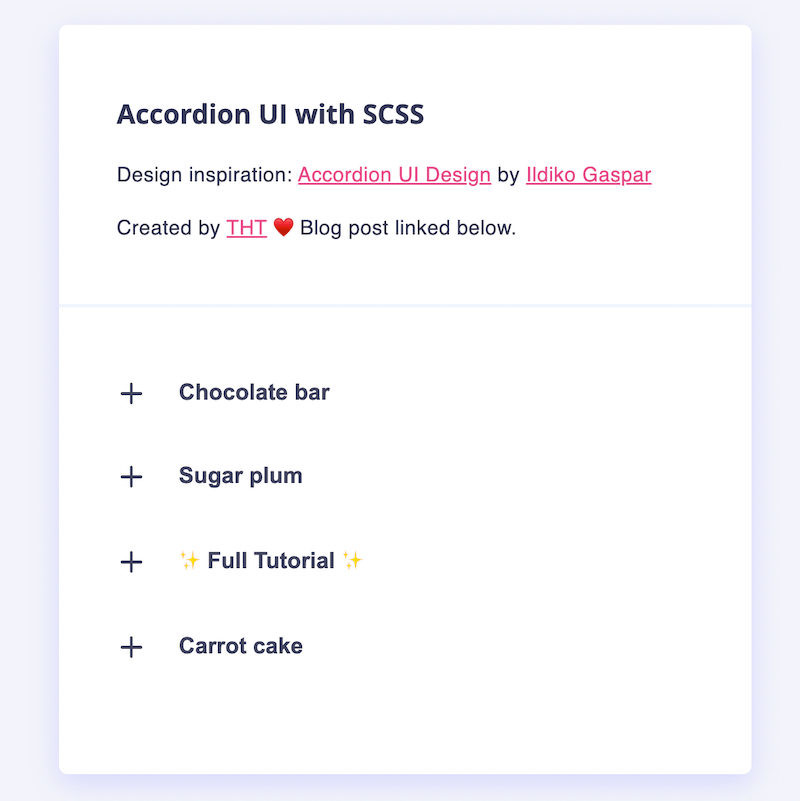 How To Make A Beautiful Accessible Accordion With SCSS THT
