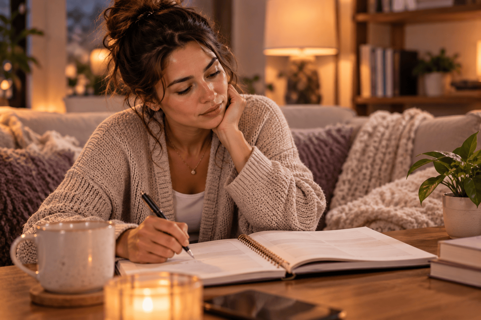 Cozy Evening Workbook Reflection