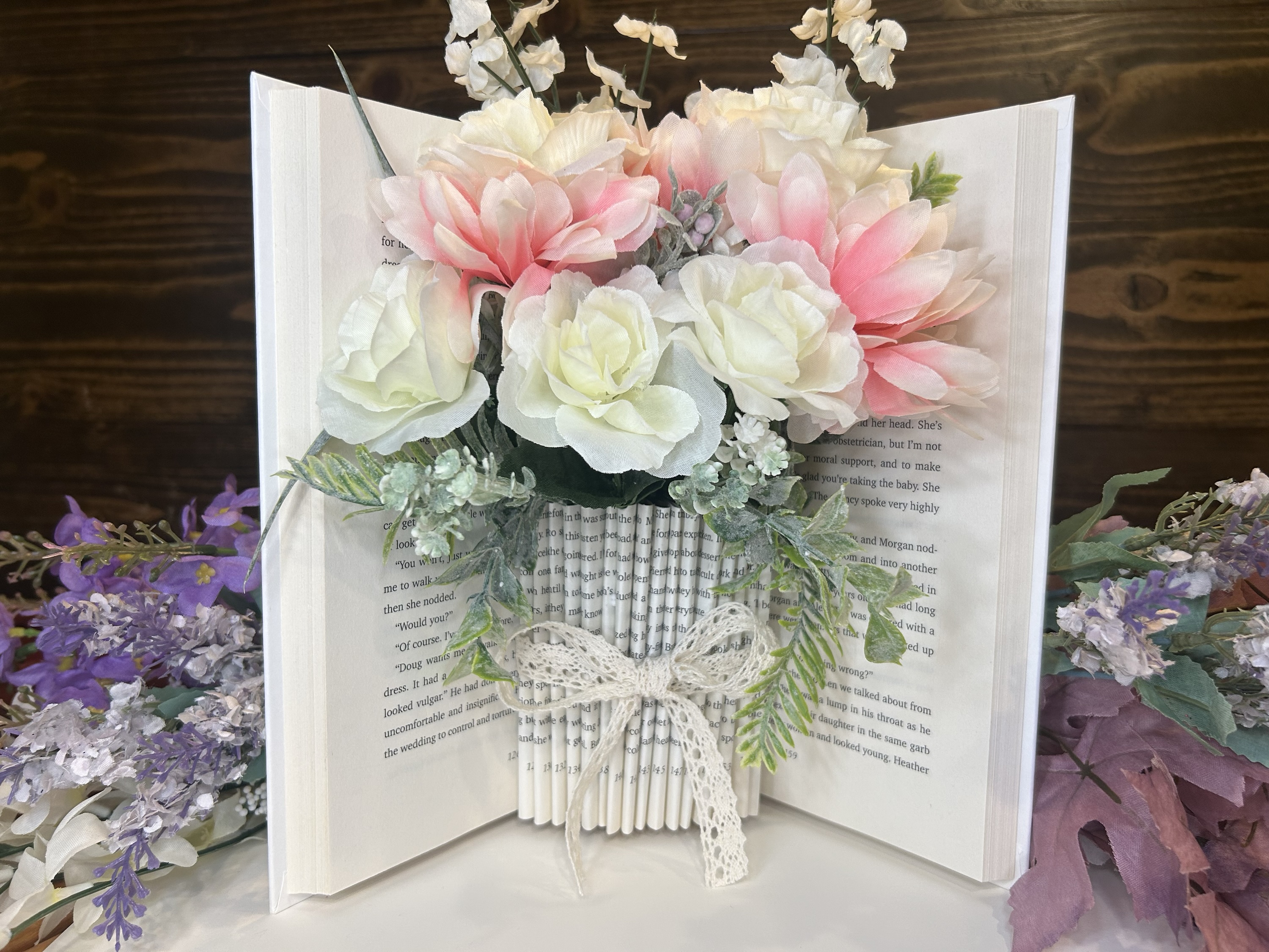 Book Bouquet Decoration