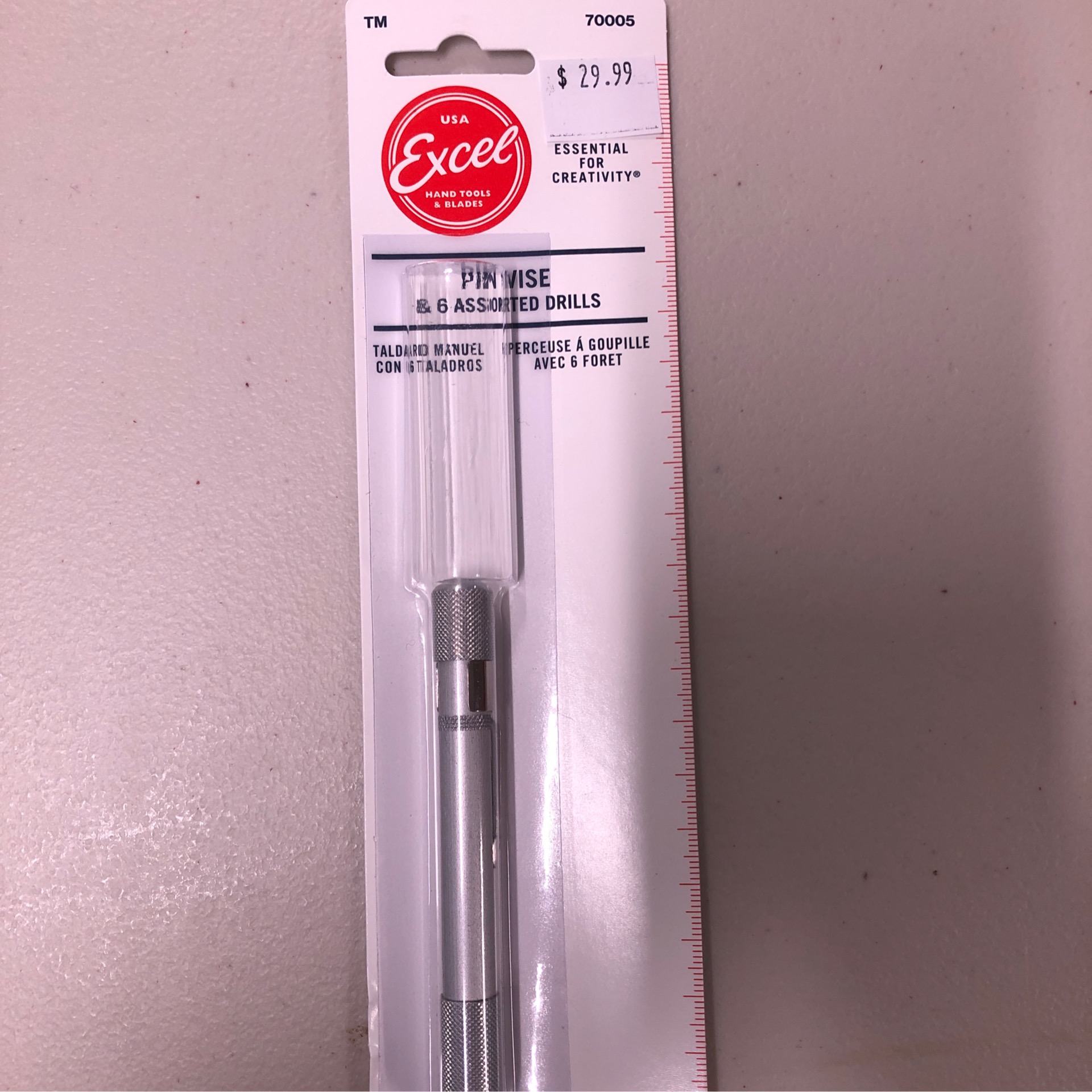 EXCEL 70005 DELUXE PIN VISE WITH 6 ASSORTED DRILLS The Hobbies Factory