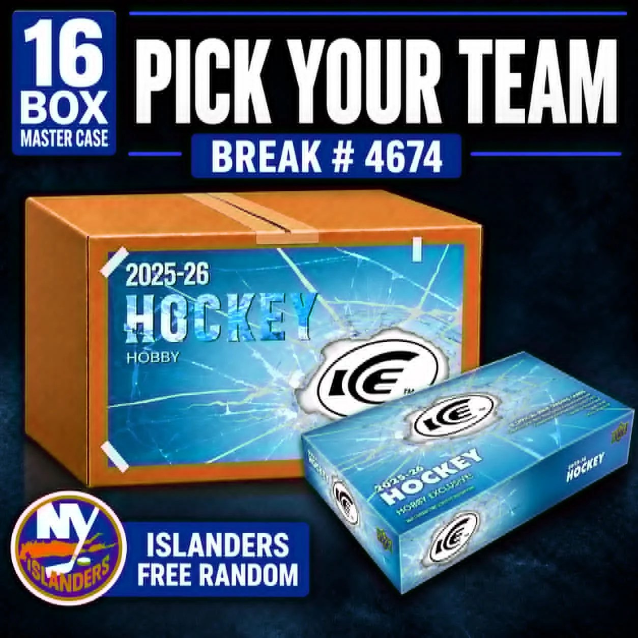 25-26 ICE MASTER CASE PYT w/ ISLANDERS FREE RANDOM - BREAK #4674