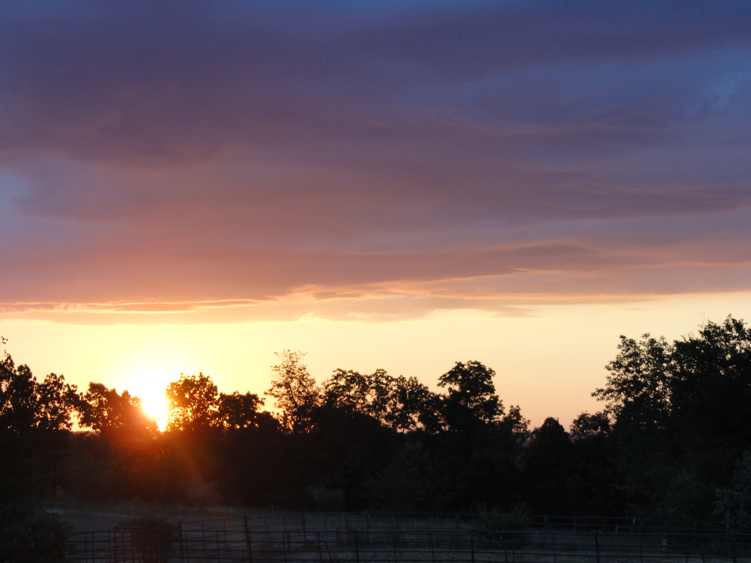 Sunrise over the Mississippi River Plain