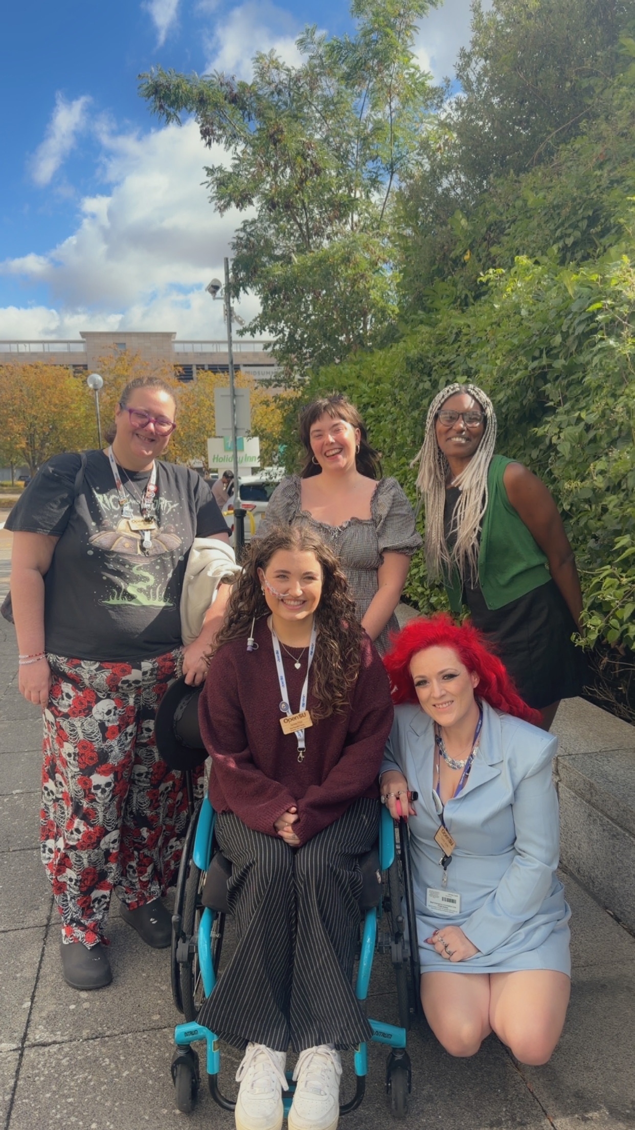 Scarlet with four members of our SLT and staff team.